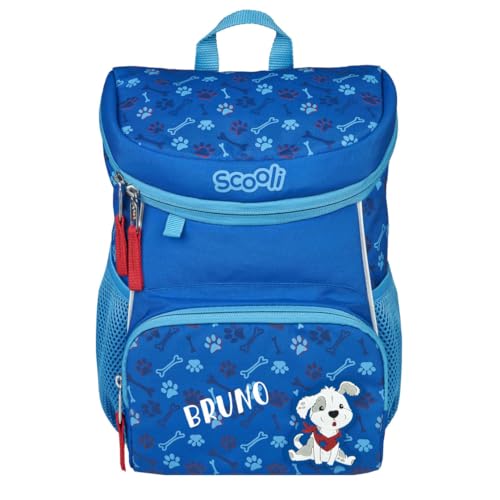 minimutz Kindergartenrucksack Mini-Me Hund - Personalisiert mit Name - Rucksack Mädchen Jungen 3-6 Jahre - Gepolsterte Schultergurte mit Brustgurt (Danny Dog) von minimutz