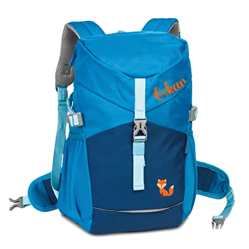 minimutz Wanderrucksack Kinder | Kinderrucksack Outdoor mit Name | Personalisierter Rucksack Mädchen Jungen mit Fuchs | Reise-Rucksack recycelt ab 3 Jahren von minimutz