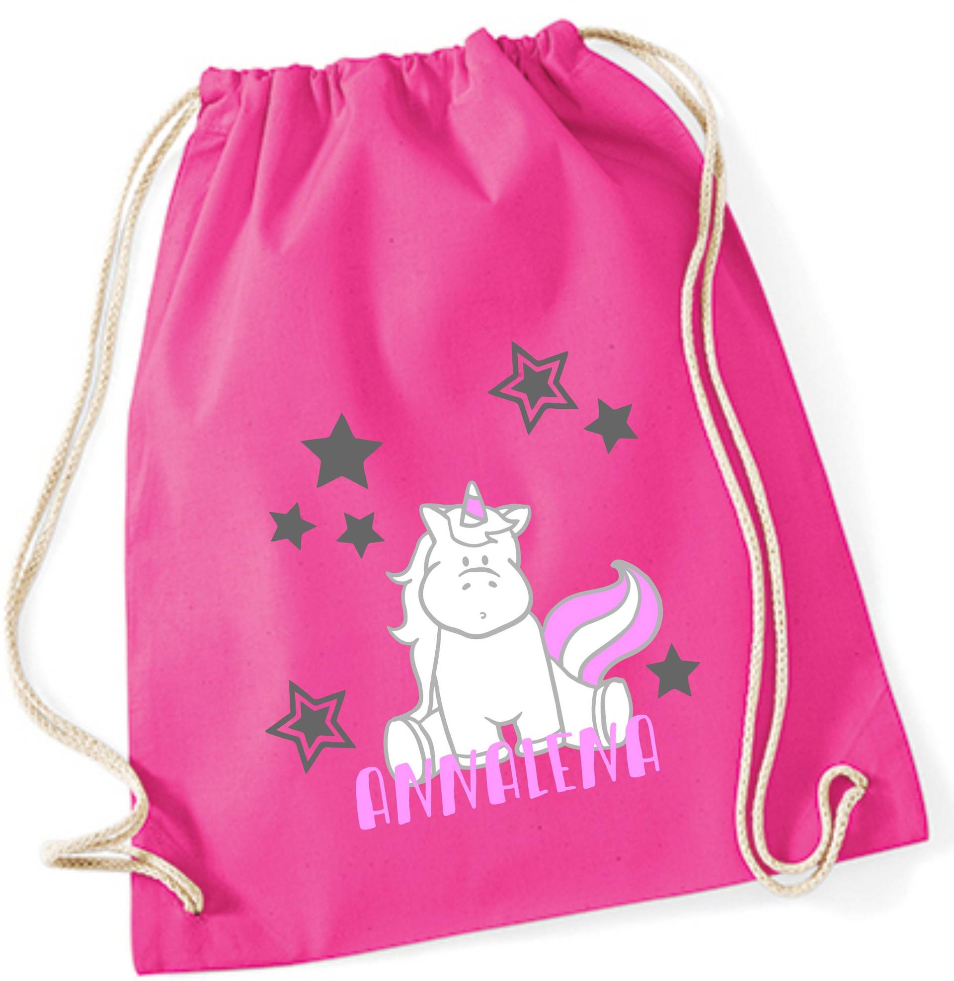 Turnbeutel Mit Namen Sportbeutel Einhorn von minimutzShop