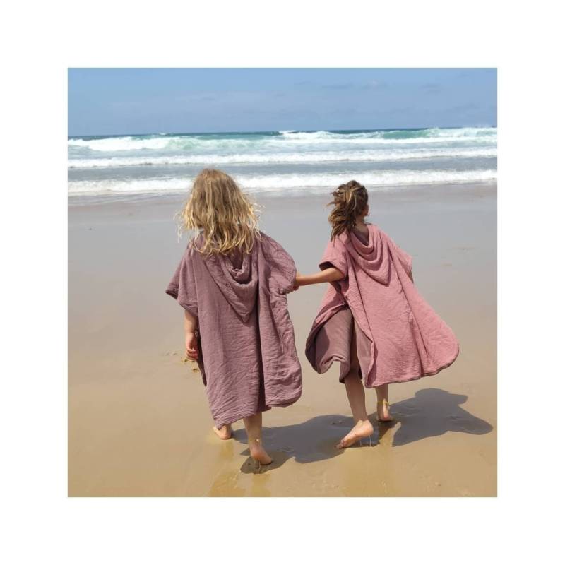 Badeponcho Musselin von minipaulitaa