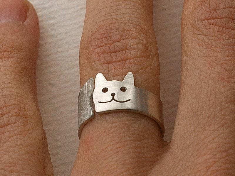 Silberring Katze Silberring Katze von minkasdesign
