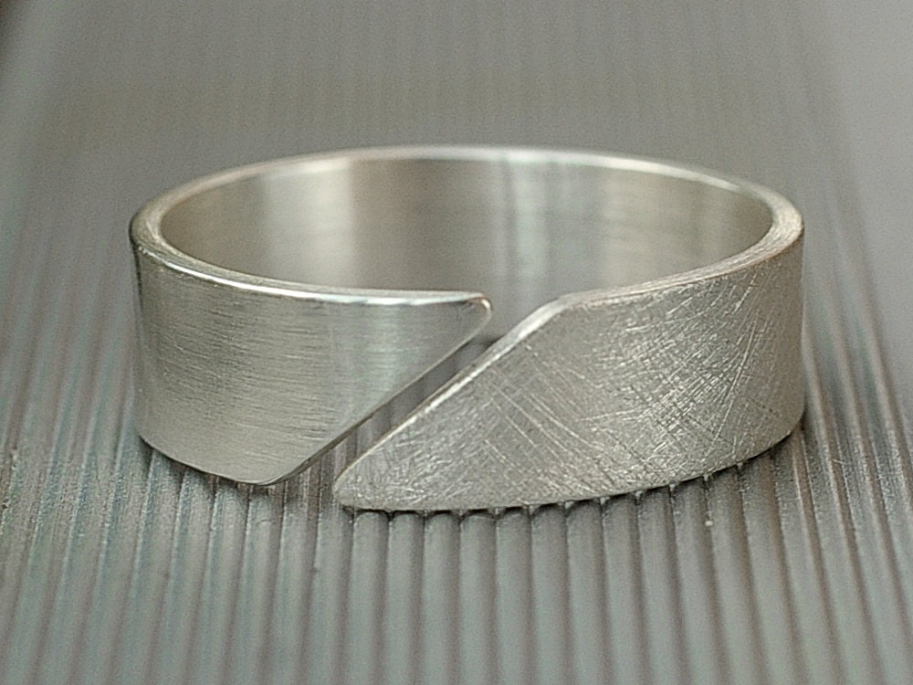 Silberring Offen Schmal Glatt Rauh Stapelbar Silberring Offen Schmal Glatt Rauh Stapelbar von minkasdesign