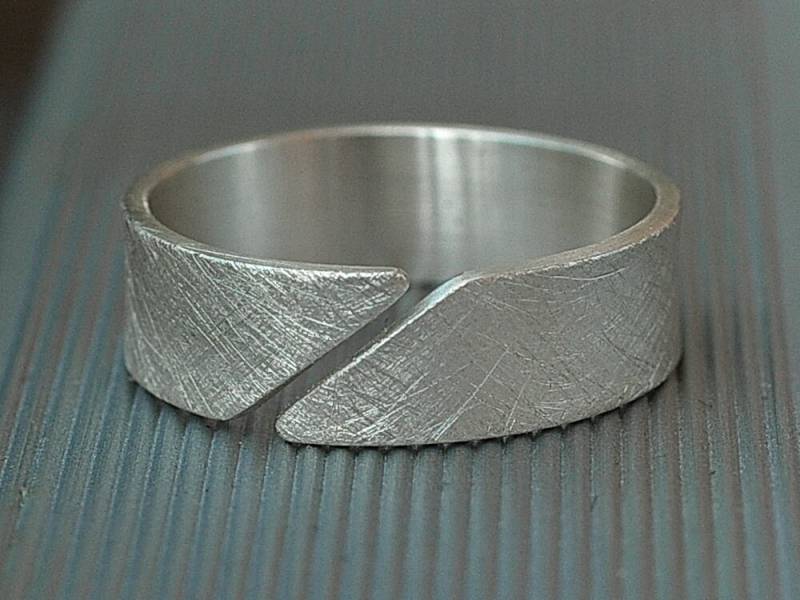 Silberring Offen Schmal Rauh Stapelbar Silberring Offen Schmal Rauh Stapelbar von minkasdesign