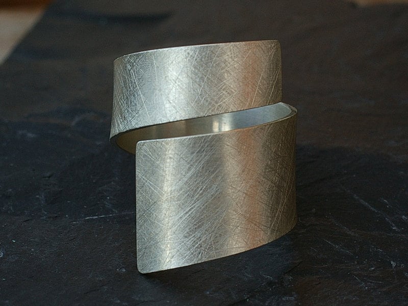 Spiralring Silber Eismatt Oder Glatt Bandring Offen Spiralring Silber Eismatt Oder Glatt Bandring Offen von minkasdesign