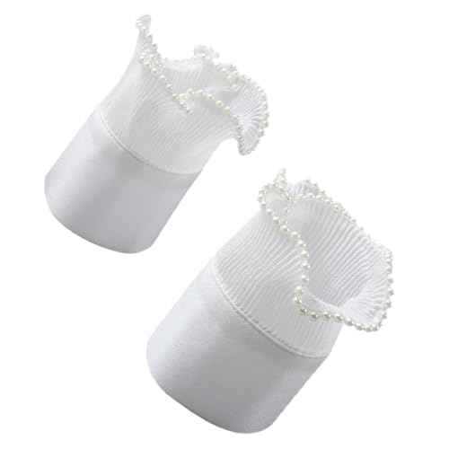 minkissy Abnehmbare Handgelenkmanschetten Für Damen Verstellbar Perlendesign Kostümmanschetten Für Hochzeitskleider Themenfotos Und Mehr von minkissy