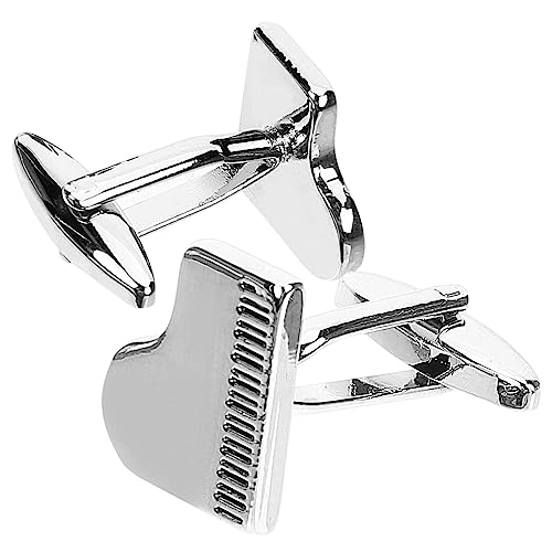 minkissy Klavier Manschettenknöpfe Für Herren Glänzende Legierung Kreatives Design Elegant Für Hochzeiten Und Anlässe Stilvolle Hemdknöpfe von minkissy