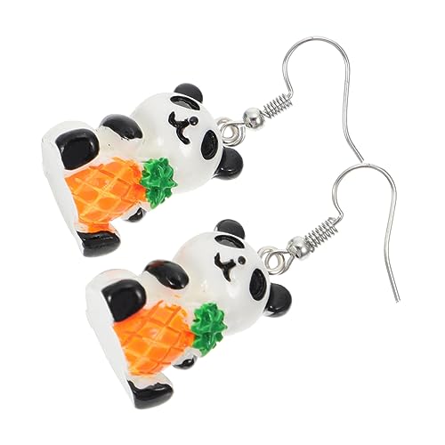 minkissy Entzückende Panda Ohrstecker für Damen Ohrhänger Widerstandsfähigem Material Kreatives Design Handgefertigte Ohrringe Accessoire für von minkissy