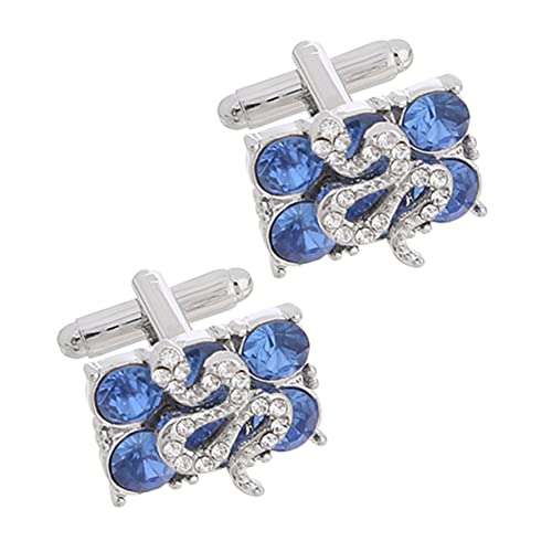 1 Paar Manschettenknöpfe für Herren mit Zirkonia Stilvolle Cufflinks für Hochzeiten Formelle Anlässe Elegantes Design für Männer Festlichen Veranstaltungen von minkissy