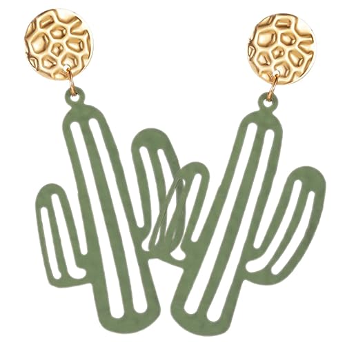 minkissy 1paar Cactus Ohrringe Lustige Pflanzen Ohrstecker Für Frauen Und Mädchen Geschenkidee Für Geburtstage Valentinstag Und Besondere Anlässe von minkissy