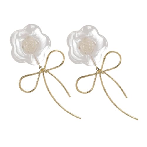 1 Paar Ohrstecker Legierung mit Schleifen Design Damen Ohrringe für Hochzeiten Partys zu Besonderen Anlässen von minkissy
