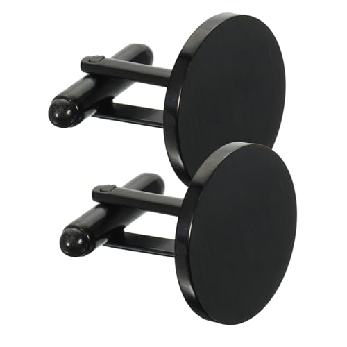 1 Paar Runder Herren Manschettenknöpfe Oberfläche Cufflinks für Anzüge für Business Besondere Anlässe Robuste Langlebige Manschettenknöpfe von minkissy
