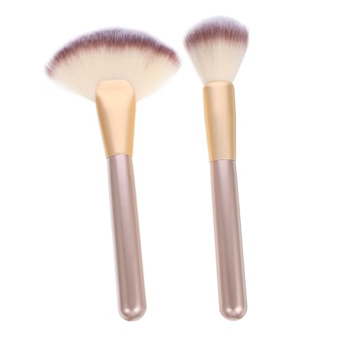 1 Satz Schminkpinsel Fächerpinsel Highlighter-make-up-pinsel Gesichts-make-up-pinsel-applikator Make-up Pinsel Gesichtsbürste Wellpappe Aus Seiden-nylon-wolle Multifunktion Frau von minkissy