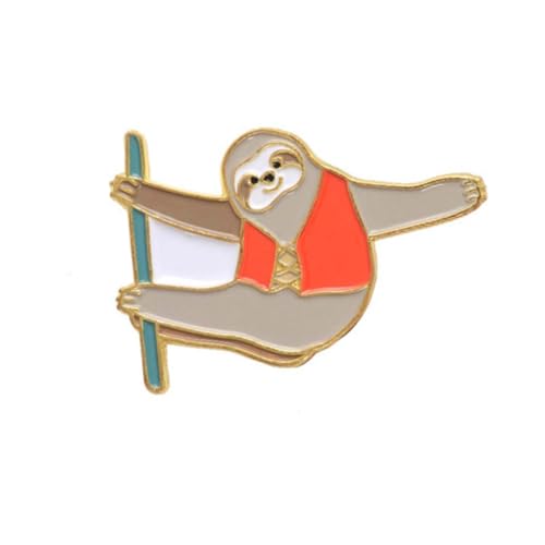 1 Satz Teiliges Cartoon Sloth Brosche Anstecknadel für Freunde Lustige Farbenfrohe Brustpins für Kleidung Accessoires von minkissy