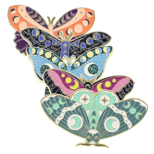 minkissy 5stücke Schmetterling Emaille Anstecknadel Brosche Legierung Schmetterlingsform Kragennadel Broschenschmuck Für Frauen Rucksäcke Hemden Hut Handtaschen von minkissy