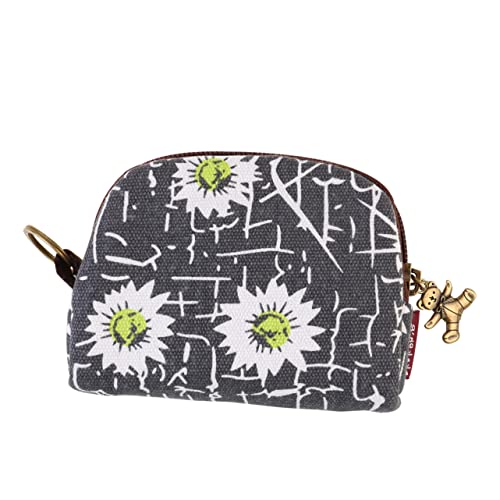 1 Stück Daisy Bedrucktes Mini Geldbörsen für Damen Münzbeutel mit Einzigartigem Design Kompaktem Format für Unterwegs Perfektes für Freunde Familie von minkissy