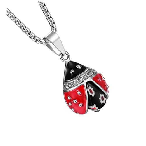 minkissy Modische Halskette Für Frauen Aus Titanstahl Mit Punk-anhänger Quadratische Perlenkette Silberfarben Einzigartiger Schmuck Für Party Und Alltag von minkissy