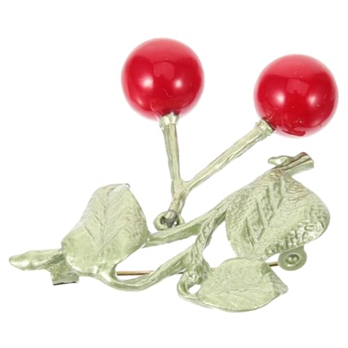 minkissy Kirsche Brosche Legierung Kreativer Anstecker für Kleidung Accessoires für Frauen Erwachsene von minkissy