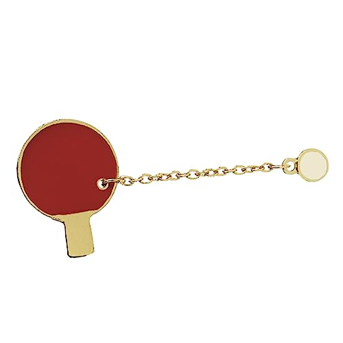 minkissy Kreative Legierungs-brustnadel Mit Tennisschläger-design Modeabzeichen Für Kleidung Und Taschen Stilvolle Anstecknadel Als Geschenkidee von minkissy