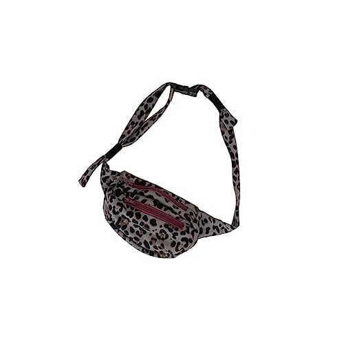 minkissy Leopardenmuster Hüfttasche Für Damen Bauchtasche Mit Leopardprint Verstellbarer Schultergurt Brustbeutel Zum Reisen Und Einkaufen von minkissy