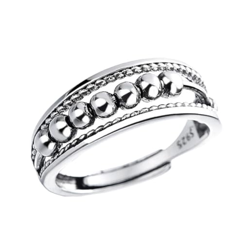 1 Stück Retro Einfacher Beaded Ring für Damen Kreativer Finger Ring Schmuck für für Besondere Anlässe von minkissy