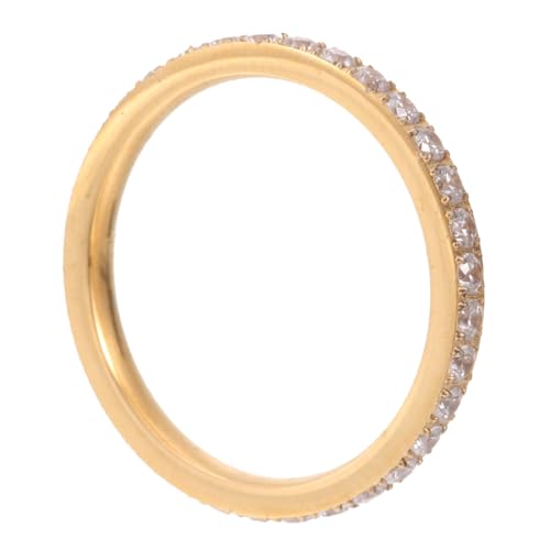 minkissy Kreativer Paarring Aus Titanstahl Mit Zirkonia- Für Frauen Und Männer Finger-schmuck Als Für Valentinstag Geburtstag Und Weihnachten von minkissy