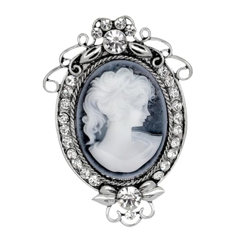 1 Stück Vintage Brustnadel für Frauen Kreative Hochwertigem Silber Brosche zur Dekoration von Kleidung Taschen Schals Partys Besondere Anlässe von minkissy