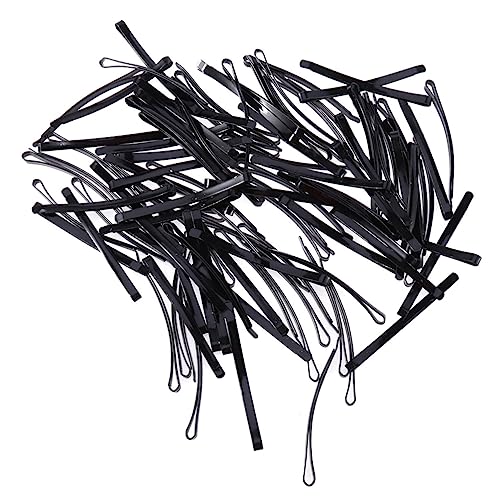 100st Schwarzes Metallhaar Schwarze Haarspangen Schwarze Haare Für Mädchen Gewellte Haarspangen Metall Haare Für Brötchen Haar Klammern Haare Für Hochzeit Bobby Fräulein Einfach von minkissy