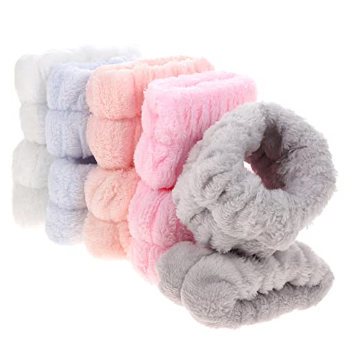 minkissy 10stücke Gesichtswäsche Armband Aus Fleece Wasserabsorbierend Und Elastisch Für Gesichtswaschung Make-up Und Hausarbeiten Praktisch Und Platzsparend von minkissy