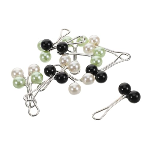 12 Stück Schal-fixierer Mit Kunstperlen: Schicke U-förmige Clips Für Seidenschals Und Tücher – Mehrfarbige Kopftuch-nadel Mit Kunstperlen Für Damen von minkissy