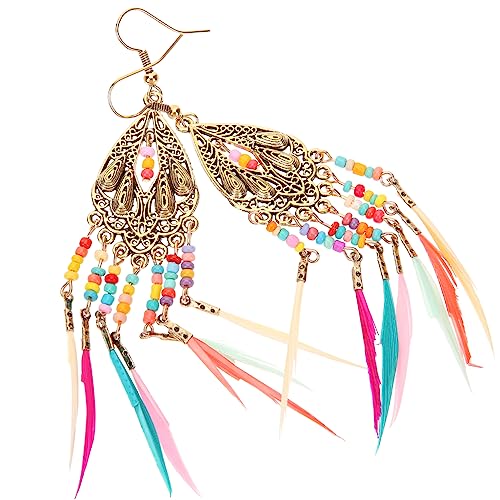 minkissy Lange Damenohrringe Quastenohrringe Mit Und Perle Statement-ohrringe Tropfenohrringe Für Mädchen Und Frauen -ohrringe Hakenohrringe Für Partys Und Alltag von minkissy