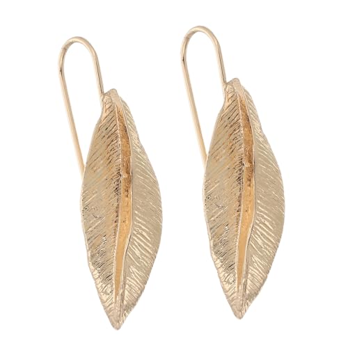 1Paar Retro Blattgold Ohrringe für Damen Ohrdekorationen für Feiern Anlässe für Frauen von minkissy