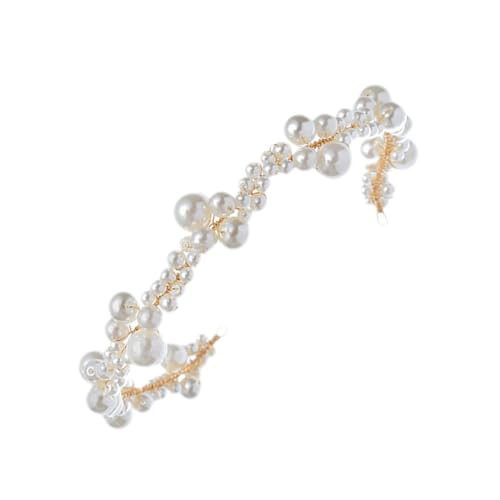 1Stk gifts for women birthday hochzeitshaar schmuck Goldene Haarspange Haarbänder Hochzeit Haarschmuck Kopfschmuck für Frauen Hochzeitskleid Kopfbedeckung Zubehör Stirnband Braut von minkissy