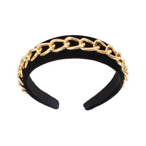 minkissy Damen Stirnband Mit Kette Design Einfacher Haar Hoop Für Mädchen Modisches Stirnband Aus Langlebigem Material Für Täglichen Gebrauch Und Anlässe von minkissy