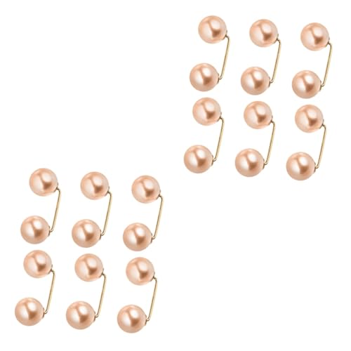 2 Sätze Kunstperlen Broschen Für Damen Sicherheitspins Für Schals Röcke Für Hochzeiten Partys Alltägliche Anlässe 6 Stücke * 2 von minkissy