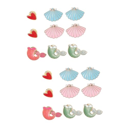 2 Sätze Neuartige Anstecknadel Für Mädchen Broschen Accessoires Anstecknadel Schmuck Accessoire Damen Cartoon Design Süße Anstecknadel Hat Dekoration 9 Stück * 2 von minkissy