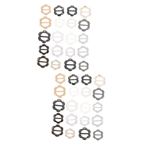 2 Sätze Shirt Scarf Ringe Dekorative Knoten Clips Für Shirts Damen Accessoire Vielseitige Verwendung Für Stylische Outfits 20 Stück * 2 von minkissy