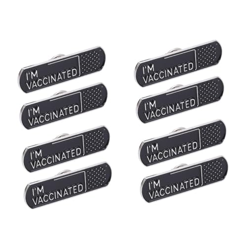 2 Sätze Teiliges Kreative Impf Broschen Für Männer Frauen Dekorative Brustnadel Modisches Abzeichen Für Jacken Hüte Drucke Leuchtende Farben Hochwertiges Material 4 Stück * 2 von minkissy