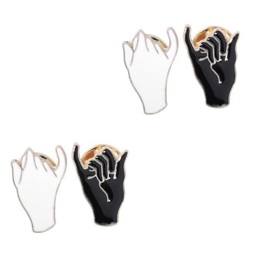 2 Sätze Versprechensbroschen Für Freundschaft Anstecknadeln Für Rucksack Hut Kleidung Vielseitige Brustpins Für Festliche Anlässe 2 Stück * 2 von minkissy