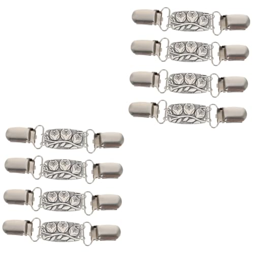 2 Sätze Vintage Muster Cardigan Clips Schal Kragenclips Für Damen Für Alltags Freizeitmode Mit Exquisiter Verarbeitung Ansprechendem Design 4 Stück * 2 von minkissy