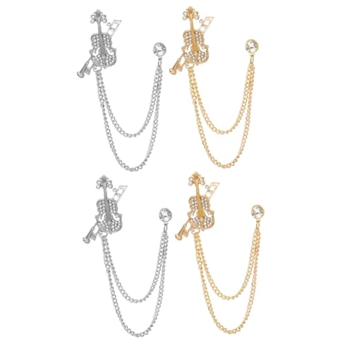 2 Sätze Violin Brosche Kreative Anstecknadel Im Violin Design Kleidungsstück Accessoire Für Damen Herren Für Anlässe Wie Weihnachten Geburtstage Hochzeiten 2 Stück * 2 2 Sätze Violin Brosche Kreative Anstecknadel Im Violin Design Kleidungsstück Accessoire Für Damen Herren Für Anlässe Wie Weihnachten Geburtstage Hochzeiten 2 Stück * 2 von minkissy