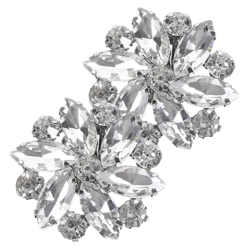 2 Stck. Abnehmbare Schuhschnallen mit Dekorative Schuhclips für Frauen Blütenform Hochzeitsschuhzubehör Installieren für Partys Festliche Anlässe von minkissy