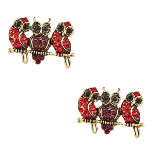 2 Stck. Brosche Legierung für Damen Trendiges Design für Dekoration für Kleidung Taschen Schals Anlässe Wie Valentinstag Geburtstage Weihnachten von minkissy