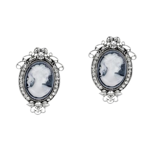 2 Stck. Retro Schmuck Brosche Kreative Barock Anstecknadel Resin Vintage Damen Accessoire Antikem Silber für Partys Besondere Anlässe von minkissy