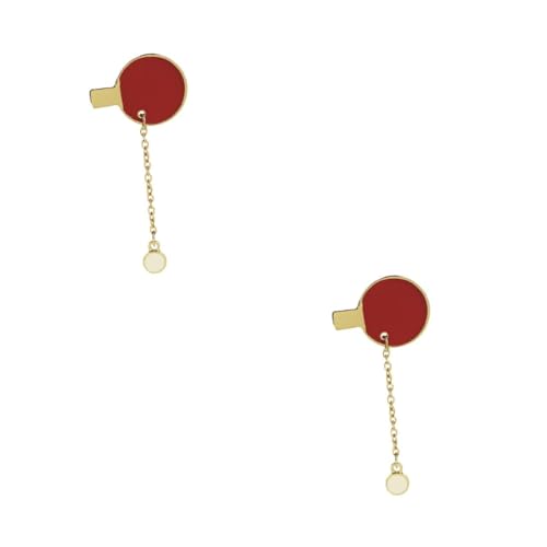 2 Stck. Tischtennis Brosche Kreative Sport Anstecknadel Modisches Accessoire für Kleidung für Damen Herren für Freunde Familie Einzigartiges Design Lebhaften Farben von minkissy