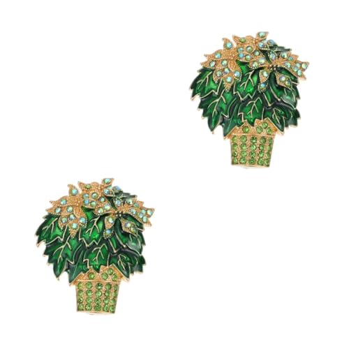 2 Stück Brosche Damen Blumenanstecker mit Sicherheitsnadel für Taschen Kleidung Dekoration für Partys Hochzeiten von minkissy