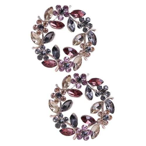2 Stück Farbige Brosche für Frauen Anstecknadel für Kleidung Schal Jacke Vielseitiger Schmuck für Besondere Anlässe von minkissy