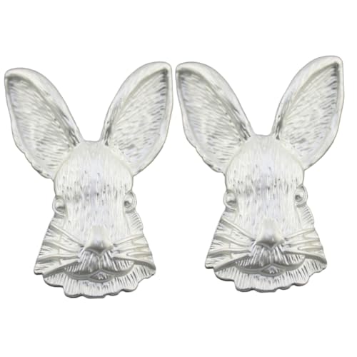 2 Stück Vintage Bunny Brosche für Damen Tier Brosche Pin Strapazierfähigem Stilvolles Accessoire für Kleidung Taschen Hüte Geschenkidee für Frauen von minkissy