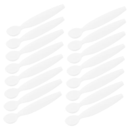minkissy Gesichtskosmetik-spatel-set 20-teilig Mini-make-up-spatel Creme- Beauty-scoops Hautpflege-tool Gesichtscreme-löffel Lotionspatel von minkissy