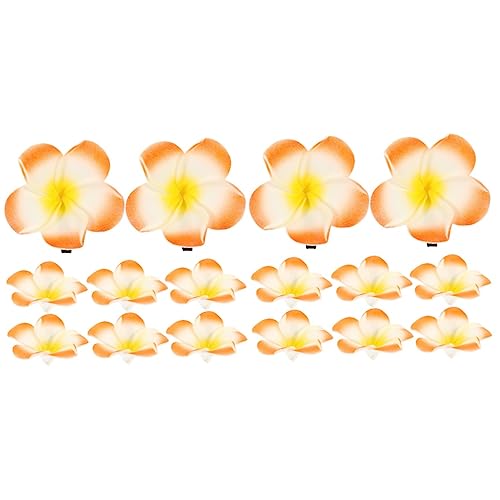 24 Stk Frangipani Haars Pange Haarklammern Für Mädchen Hochzeit Haarspangen Hawaiianische Haarspangen Haarschmuck Für Den Strand Plumeria-haarspangen Gänseblümchen Damen Blumen Eva von minkissy