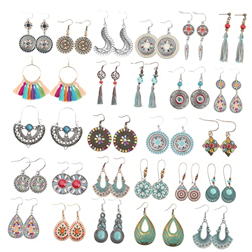minkissy 26 Paar Boho Quastenohrringe Vintage Fransenohrringe Ethno Schmuck für Frauen Leicht und Sicher Hängend minkissy 26 Paar Boho Quastenohrringe Vintage Fransenohrringe Ethno Schmuck für Frauen Leicht und Sicher Hängend von minkissy